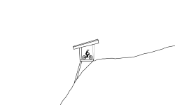 mountain bike trail w/ split