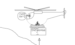 helicopter drop off_