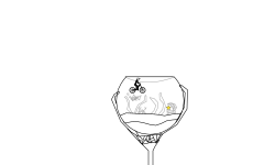 Fishbowl on stand