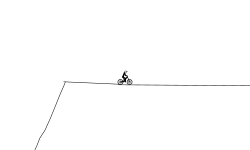 down hill