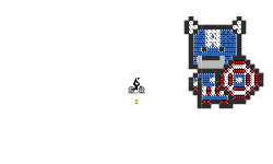 Pixel art(Captain America)