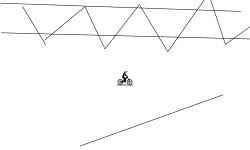 down hill