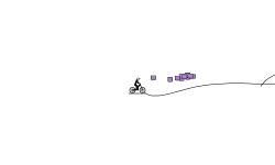 super long track with blob