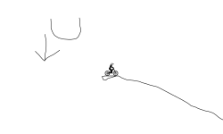 down hill