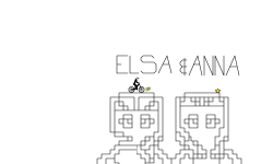 Elsa and Anna pixel art track