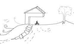 downhill