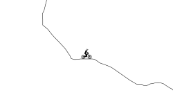 down hill