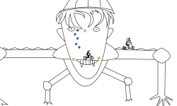 artistic spider/human