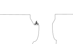 The drop............