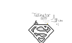 Superman Logo Pixel Art