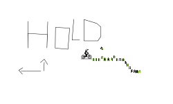hold  left and up