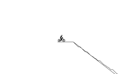down hill
