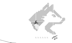 Wolf pixel art