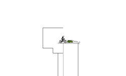 down hill
