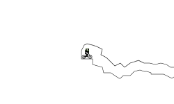 truck in a cave