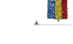 Romania Flag + Spaceship