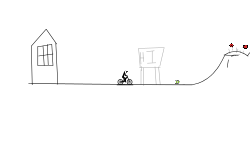 Down hill mountain bike race