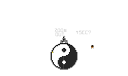 Yin Yang pixel art
